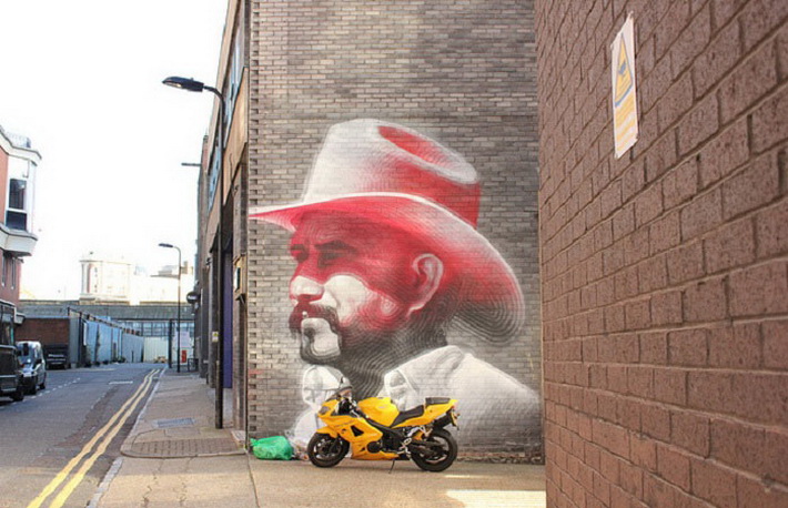 Cowboy Graffiti, El Mac – Curtain Road, Londra © Alex